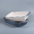 Rectangular Ceramic Baking Bowl Binaural Baked Rice Plate Baking Mold Oven Special Use Spaghetti Multi-Layer Baking Pan Large