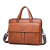 New Men's Bag Handbag Horizontal Single Shoulder Crossbody Business Pu Briefcase Retro Large Capacity Bag