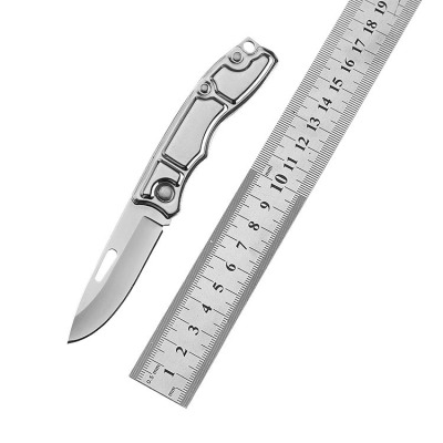 Boutique Mini Field Knife Folding Knife Stainless Steel Self-Defense Camping Knife Portable a Folding Knife Fruit Key Knife