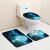 . Ultra-Clear Digital Printing Animal Toilet Floor Mat Toilet Three-Piece Set Foreign Trade Source Factory Cross-Border Delivery