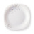 Opal Glassware Centrifugal Process Flanging White Jade Porcelain Plate Dish Heat-Resistant Plate Dinner Plate Foreign Trade Western Cuisine Plate