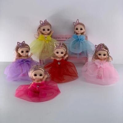Trendy Douyin Style Babi Princess Fashion Doll Keychain Handbag Pendant 12cm Doll Pendant Children's Toys