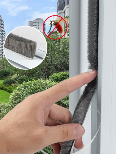 door Seam Sliding Window Sealing Strip Aluminum Alloy Door and Window Adhesive Wool Tops Windshield Glass Door Screen Anti-Mosquito Strip