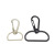 Spot Zinc Alloy Hooks Black Pet Snap Hook Clothing Box and Bag Hardware Accessories Silver Keychain Ribbon Hanging Buckle