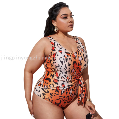 Plus-Sized Swimsuit  European and American Bikini 2021 New Swimsuit Siamese plus Size Outer Single Swimsuit