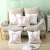 Pink Letters Sofa Pillow Cases Ins Nordic Style Throw Pillowcase Peach Skin Fabric Cushion Cover Amazon Hot Home