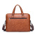 New Men's Bag Handbag Horizontal Single Shoulder Crossbody Business Pu Briefcase Retro Large Capacity Bag