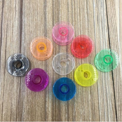 Direct Selling Plastic Bobbin Color Transparent Bobbin Core 2518P Universal Multifunctional Wholesale Sewing Machine Accessories Spool