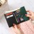 2019 New Ladies' Purse Short Leather Bag Stitching Wallet Small Tri-Fold Clutch Multi-Functional Multi-Card-Slot Card Holder