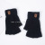 New Cold-Proof Half Finger Gloves Autumn and Winter Student Knitted Warm Wool Half Finger Leakage Gloves Wholesale Factory