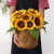 Artificial Flower Sunflower SUNFLOWER Hand Bouquet Artificial Flower Home Decoration Satin Chrysanthemum Fake Flower Dance Props