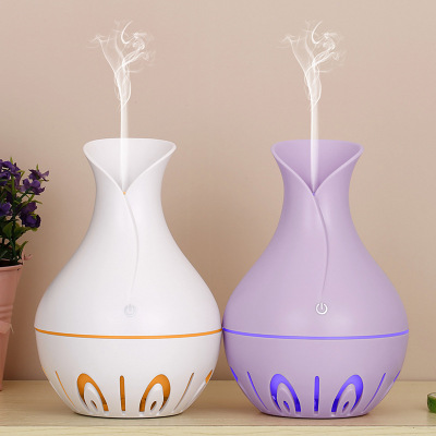 Cross-Border New Arrival USB 5V Power Supply 130ml Colorful Gradient Light Vase Humidifier Aroma Diffuser Factory Supply and Marketing