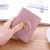 Wholesale 2021 New Vintage and Little Fresh Metal Heart-Shaped Short Tri-Fold Summer Small Wallet Women's Student Wallet