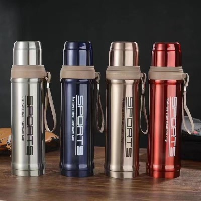 Factory Direct Sales Multi-Color Printing Travel Mug Large Capacity Thermos Cup