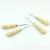 No. 8 Double Gourd Awl Repair Sole Making Cone Crochet Hook Punching Shoe Repair Tool Wooden Handle with Hole Shoe Awl