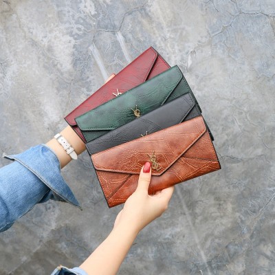 INS New Ladies' Purse Women's Long Student Fashion European and American Famous Women's Clutch Phone Bag Change Card Holder