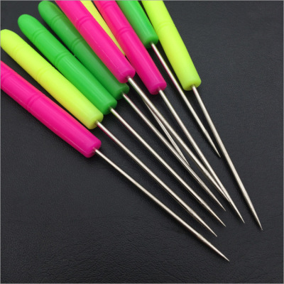 No. 12 Awl Upper Shoes Small Awl Color Plastic Handle Crochet Hook Awl Wholesale