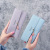 2021 New Multi-Functional Korean Style Simple Leaf Pendant Long Forever Young Three-Fold Wallet Wallet