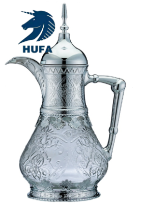 Arabic Style Large Capacity Glass Cooled Boiled Water Kettle Can Contain Juice, Milk, Warm Water Drinks Vacuum Kettle