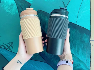 Factory Direct Sales Anti-off Cup Cover Stainless Steel Straight Drink Cup Multi-Color Optional