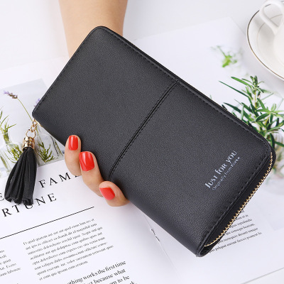 2018 New Fashion Simple Casual Elegant Women's Wallet Two-Folding Long Style Zipper Horizontal Clutch