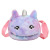 Unicorn Crossbody Bag Unicorn Animal Hair Ball Bag Cross-Border Big Eyes Children Student Girl Cartoon Shoulder Bag