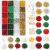 24 Grid Christmas Small Rice-Shaped Beads Pendant Set DIY Ornament Bracelet String Beads Earrings Christmas Ornament Material Package Hot Sale