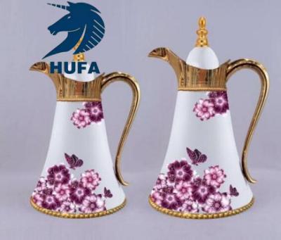 Dalebrook Enamel Arab Middle East Wine Pot Insulation Kettle Black Tea Teapot Flask Coffee Appliance