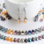 6x12 Horizontal Hole Crescent Crystal Pendant DIY Ornament Necklace Pendant Glass Antique Earrings