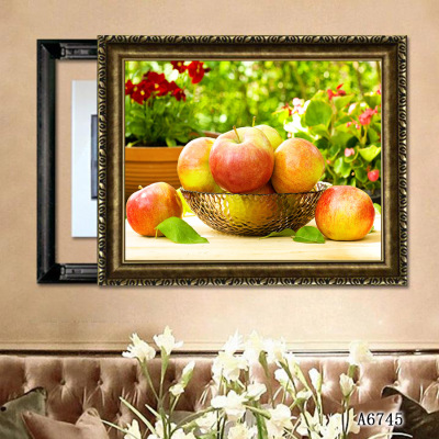 Fruit Cloth Painting Landscape Oil Painting Decorative Painting Photo Frame Decoration Craft Mural Restaurant Paintings Decorative Calligraphy and Painting Hanging Painting