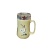 Blue Customized Ceramic Coffee Mugs Gift Accessories Creativ