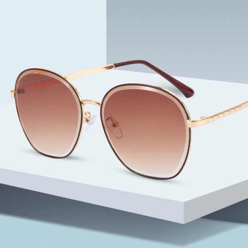 korean style round frame sunglasses women‘s cross-border fashion sunglasses men‘s fashion european and american outdoor uv protection glasses