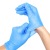PVC Gloves Disposable Blue High Elastic Powder-Free Thickened Labor Protection Nitrile Gloves