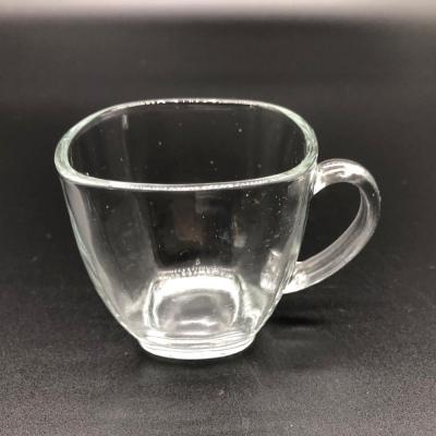 Heat Resistance Double Wall Glass Cup With Lid Handle Cup Gl