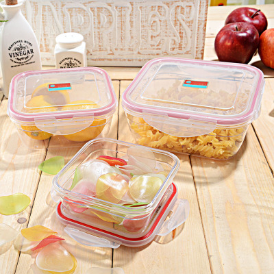 3-piece Plastic Food Storage Container   Plastic Preservatio