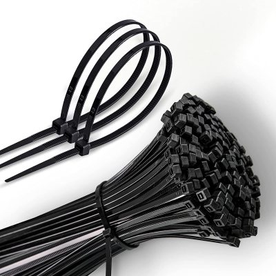 Zip Ties 8-Inch (about 20cm Black Ties, Strip Line, Small Zip Ties, Nylon Plastic Ties