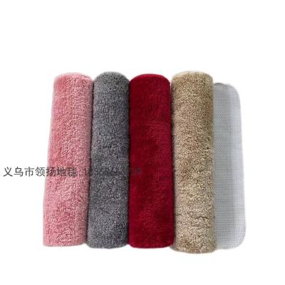 New Solid Color Velveteen Floor Mat Doorway Entrance Household Foot Mat Bathroom Carpet Bathroom Water-Absorbing Non-Slip Mat