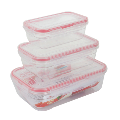 3-piece Plastic Food Storage Container  Plastic Preservatio