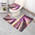 Printed Mat Toilet Three-Piece Set Cross-Border Hot Selling Floor Mat Plain Memory Foam Feet Doormat Carpet Japanese and Korean Style