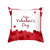 Valentine's Day pillow cover red letter love peach skin velvet printed cushion cover car sofa pillow cover