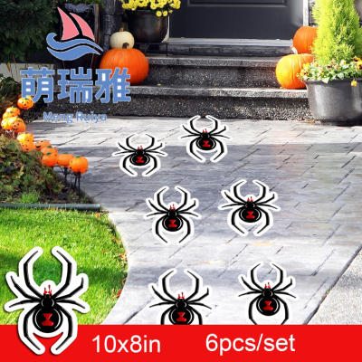 Halloween Spider Web Pumpkin Ghost Floor Stickers Creative Horror Party Bar Festival Decorative Wall Sticker
