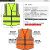 Factory Construction Site Traffic Sanitation Protective Clothing Printed Logo Fluorescent Yellow Safety Vest