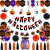 Halloween Halloween Letter Hanging Flag Banner Tassel Paper Flower Ball Rubber Balloons Suit Halloween Balloon