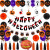 Halloween Halloween Letter Hanging Flag Banner Tassel Paper Flower Ball Rubber Balloons Suit Halloween Balloon
