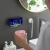 8 Toothbrush Rack Tooth Cup a Set of Bathroom Washing Cup Household Cup Holder Wall-Mounted Toothbrush Storage