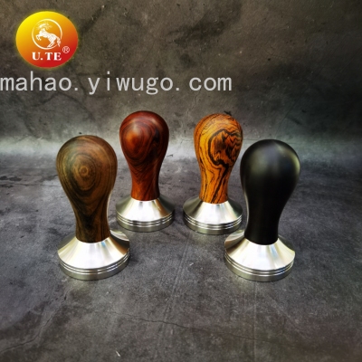 304 Stainless Steel Wooden Handle Coffee Tamper