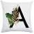 Nordic Plant Green Leaf English Letter Sofa Double-Sided Pillow Pillow Cushion Cover Cushion Cover