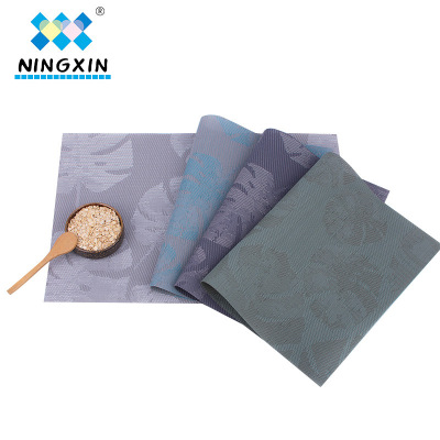 New European Teslin Jacquard PVC Placemat Leak-Proof Edge Western-Style Placemat Hotel Classic Fashion Non-Slip Coaster
