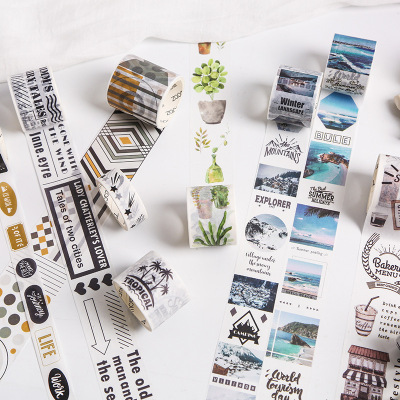 And Paper Adhesive Tape Half-City Jinnian Series Creative Journal Album Diary DIY Decorative Sticker