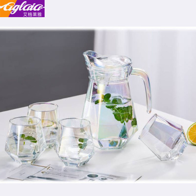 Factory Direct Sales Ageria Diamond Water Utensils Set Summer Cool Cold Water Pot Set Cool Water Utensils Set